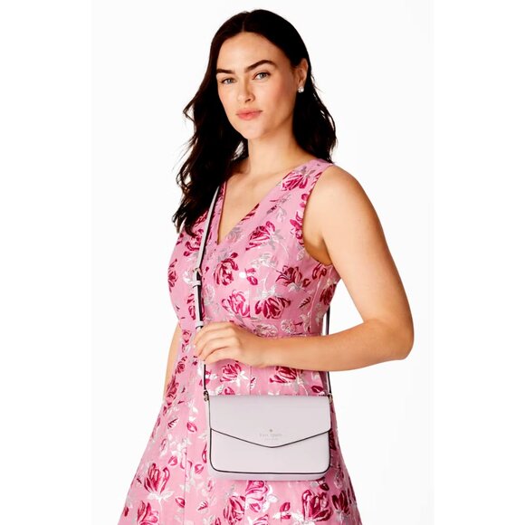 New Kate Spade Sadie Envelope Crossbody Peony Blossom - Picture 4 of 7